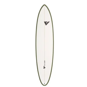 Victory Surfboards - Midlength- Epoxy - Futures - Matt Khaki / White