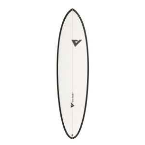 Victory Surfboards - Midlength - Epoxy - Futures - Matt Black / White