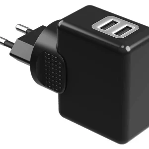 CHARGEUR ASSIOMA – DOUBLE USB – AVEC ADAPTATEURS INTERNATIONAUX – POUR PÉDALES CAPTEURS DE PUISSANCE